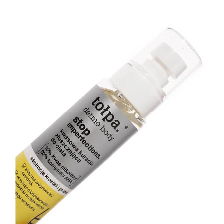 Tolpa Dermo Body Stop Imperfecciones, tratamiento corporal exfoliante ácido, 100 ml