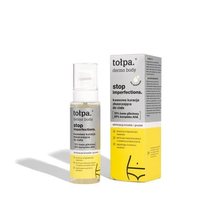 Tolpa Dermo Body Stop Imperfecciones, tratamiento corporal exfoliante ácido, 100 ml