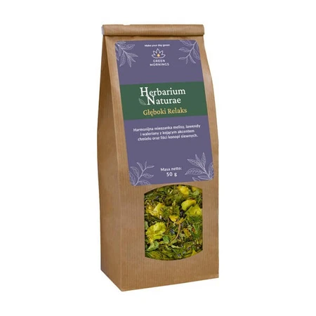 Mañanas Verdes, Herbarium Naturae, Relajación Profunda, té de hierbas, 50 g.