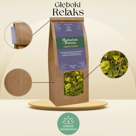 Mañanas Verdes, Herbarium Naturae, Relajación Profunda, té de hierbas, 50 g.