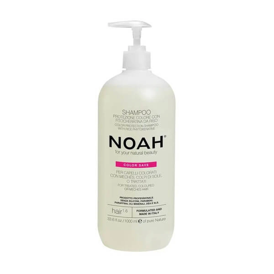 Noah Color, color protecting shampoo with rice phytokeratin, 1000 ml