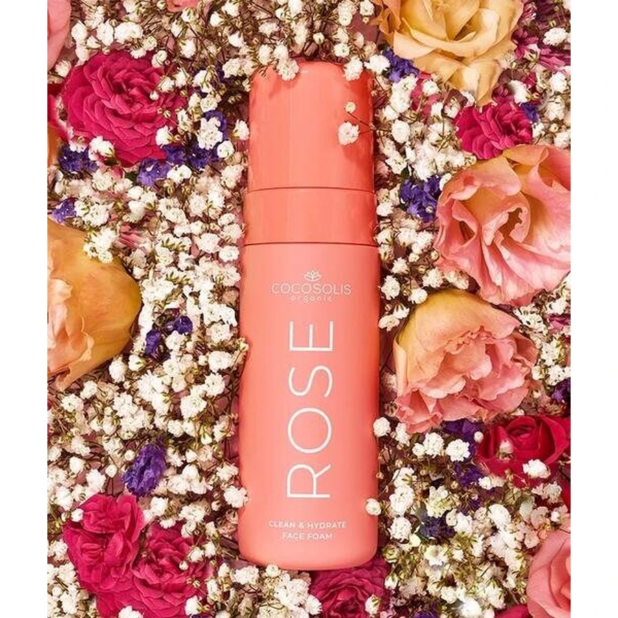 Cocosolis Rose, Rosen-Gesichtsreinigungsschaum, 150 ml