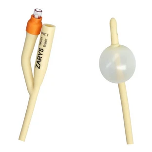 Esquema, sonda urológica Foley'a, de dos vías con válvula de plástico, CH 16/30-50 ml, 1 ud.