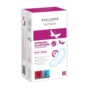 Enilome Healthy Beauty Intima, serviettes hygiéniques classiques avec ailettes, maxi, 16 pcs.