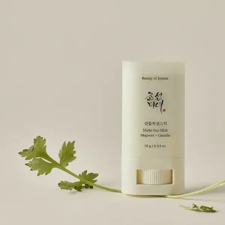 Beauty of Joseon Matte Sun Stick SPF 50+ PA++++, barra solar matificante con ajenjo y té verde, 18 g