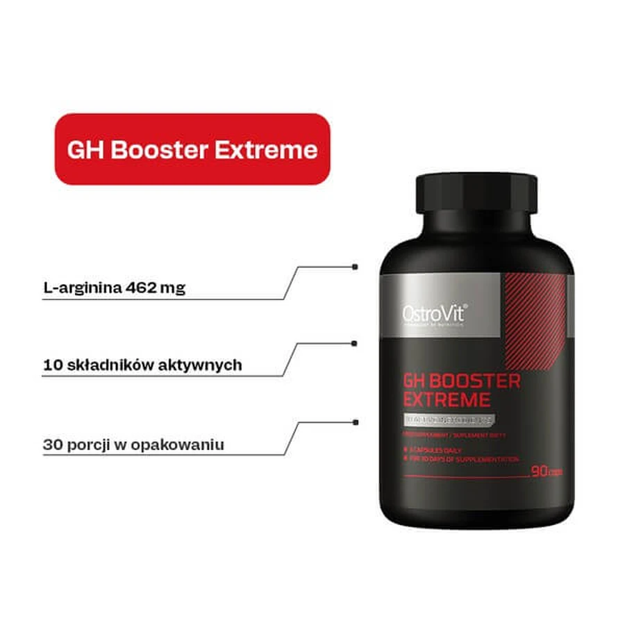 OstroVit GH Booster Extreme, gélules, 90 pcs.