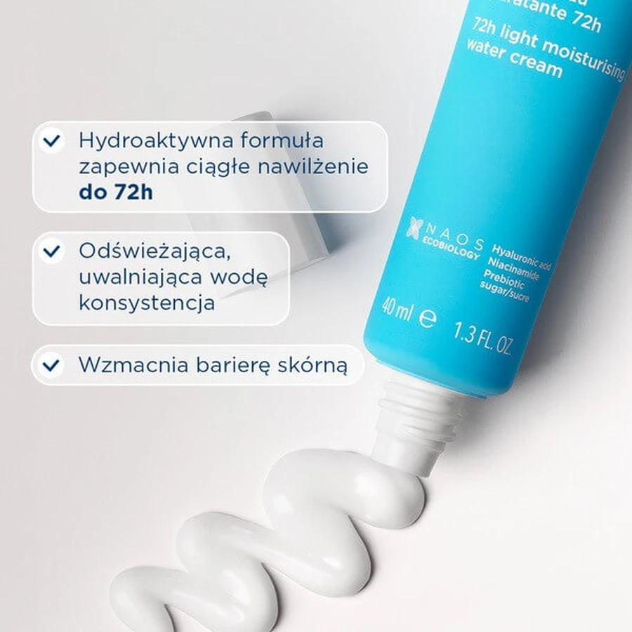 Bioderma Hydrabio Legere, crema hidratante ligera con hialuronato y niacinamida, 40 ml