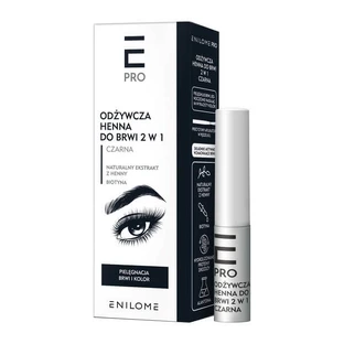 Enilome Pro, pflegendes 2-in-1 Augenbrauen-Henna, schwarz, 3 ml