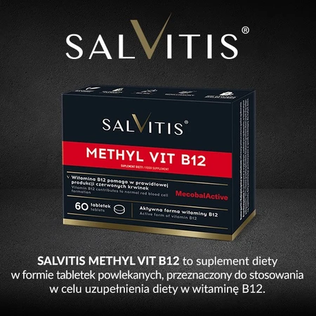 Salvitis Methyl Vit B12 (Methyl vitamin B12), film-coated tablets, 60 pcs.