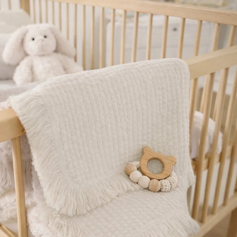 Lionelo Muslin Blanket, Säuglings-Musselin-Decke, Natural Cream, 1 Stk.