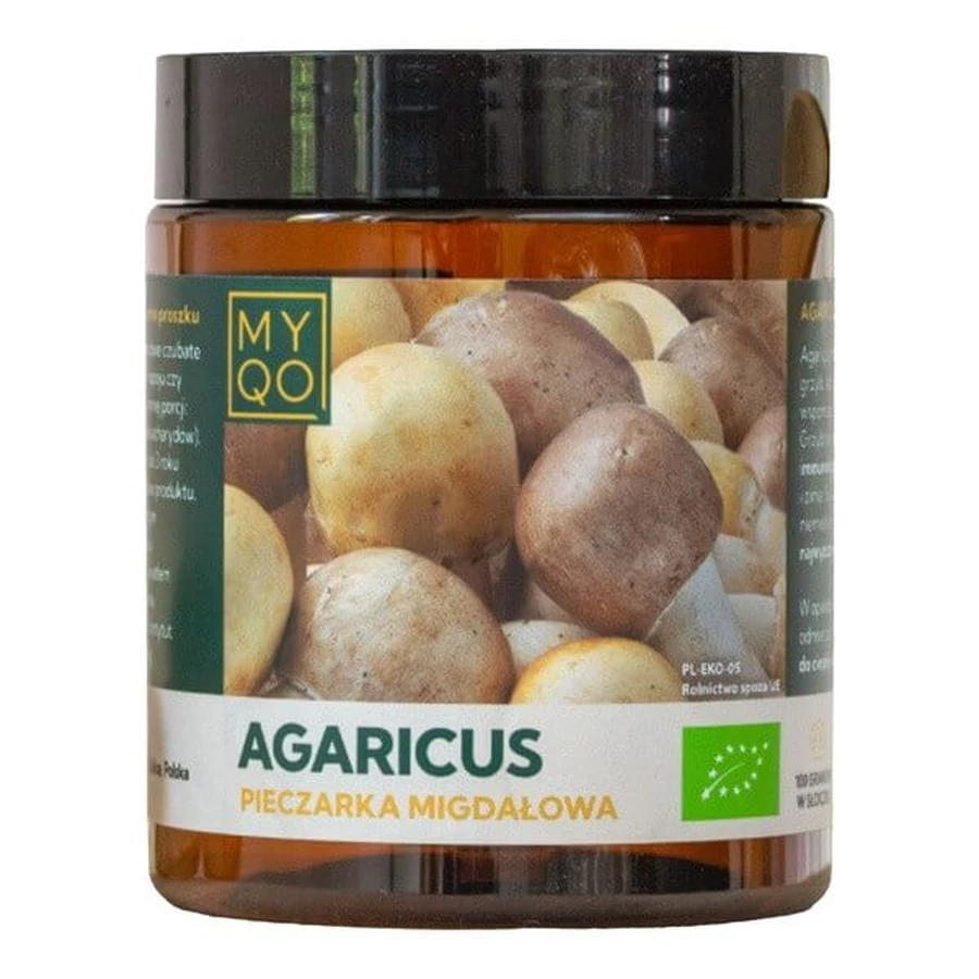 MYQO BIO Champignon Agaricus Almond, poudre, 100 g