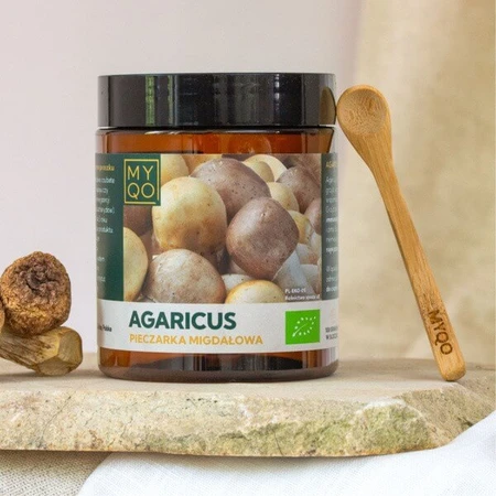 MYQO BIO Champignon Agaricus Almond, poudre, 100 g