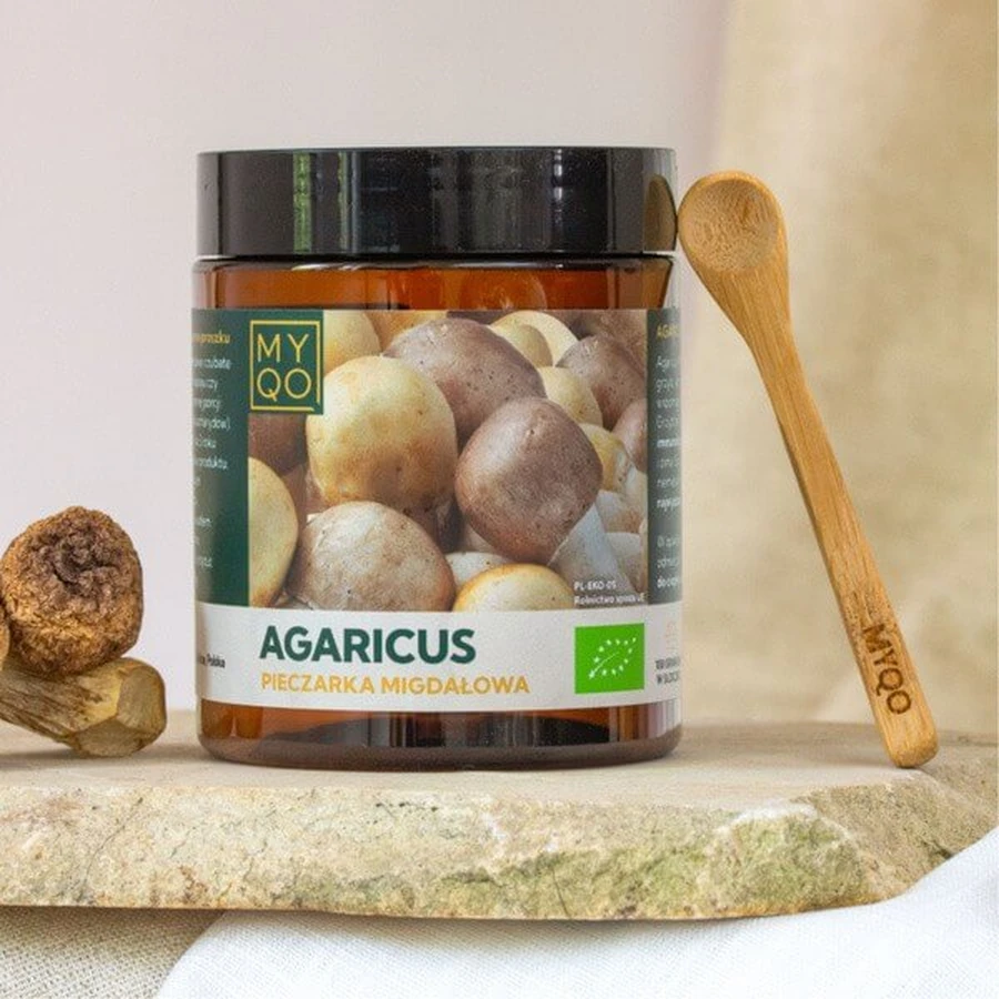 MYQO BIO Champignon Agaricus Almond, poudre, 100 g