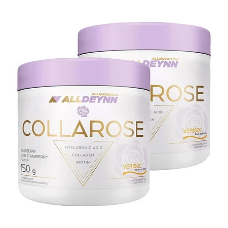 Set van 2x Allnutrition ALLDEYNN CollaRose, poeder, frambozen- en aardbeiensmaak, 150 g