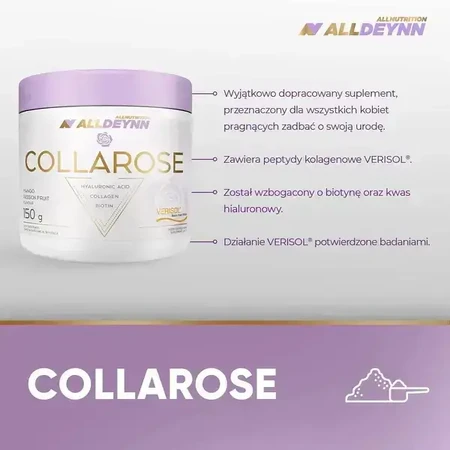Set van 2x Allnutrition ALLDEYNN CollaRose, poeder, frambozen- en aardbeiensmaak, 150 g