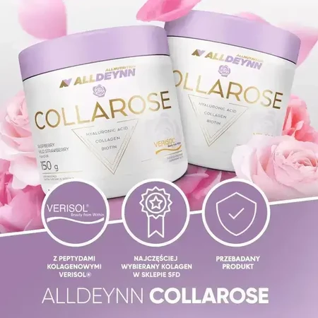 Set van 2x Allnutrition ALLDEYNN CollaRose, poeder, frambozen- en aardbeiensmaak, 150 g