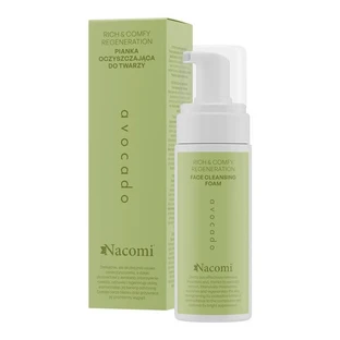 Nacomi Rich&amp;Comfy Regeneración, Espuma limpiadora facial de aguacate, 150 ml