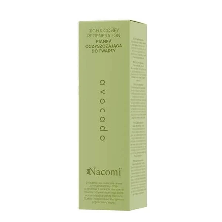 Nacomi Rich&amp;Comfy Regeneración, Espuma limpiadora facial de aguacate, 150 ml