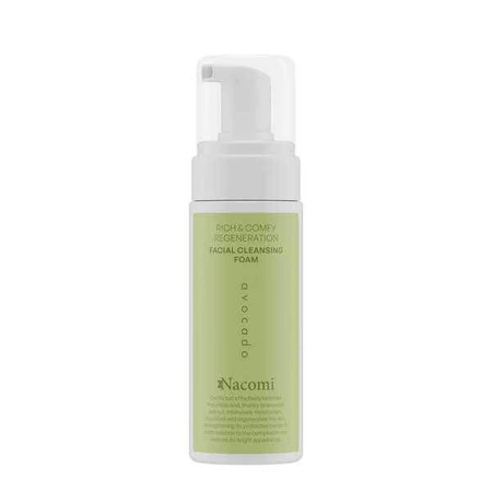 Nacomi Rich&amp;Comfy Regeneración, Espuma limpiadora facial de aguacate, 150 ml