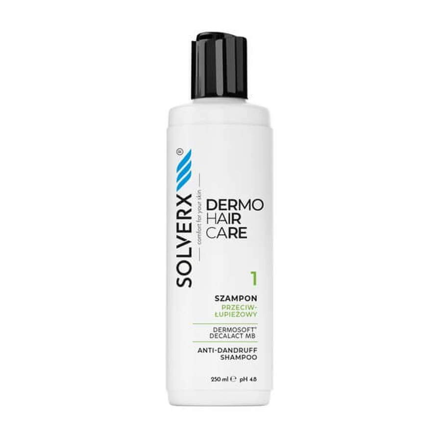 Solverx dermoHAIR, champú anticaspa, 250 ml