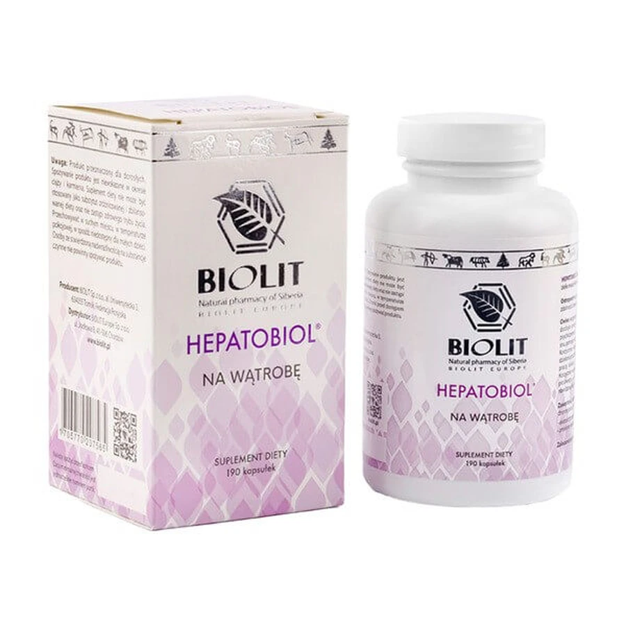 Hepatobiol, capsules, 190 pcs.