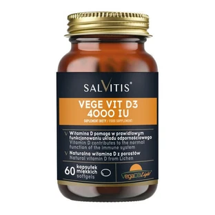 Salvitis Vege Vit D3 4000 IU, soft capsules, 60 pcs.