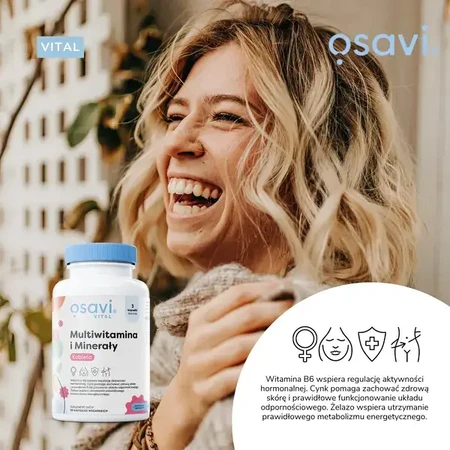 Osavi Multivitaminas y Minerales Femenino, cápsulas duras, 180 uds.
