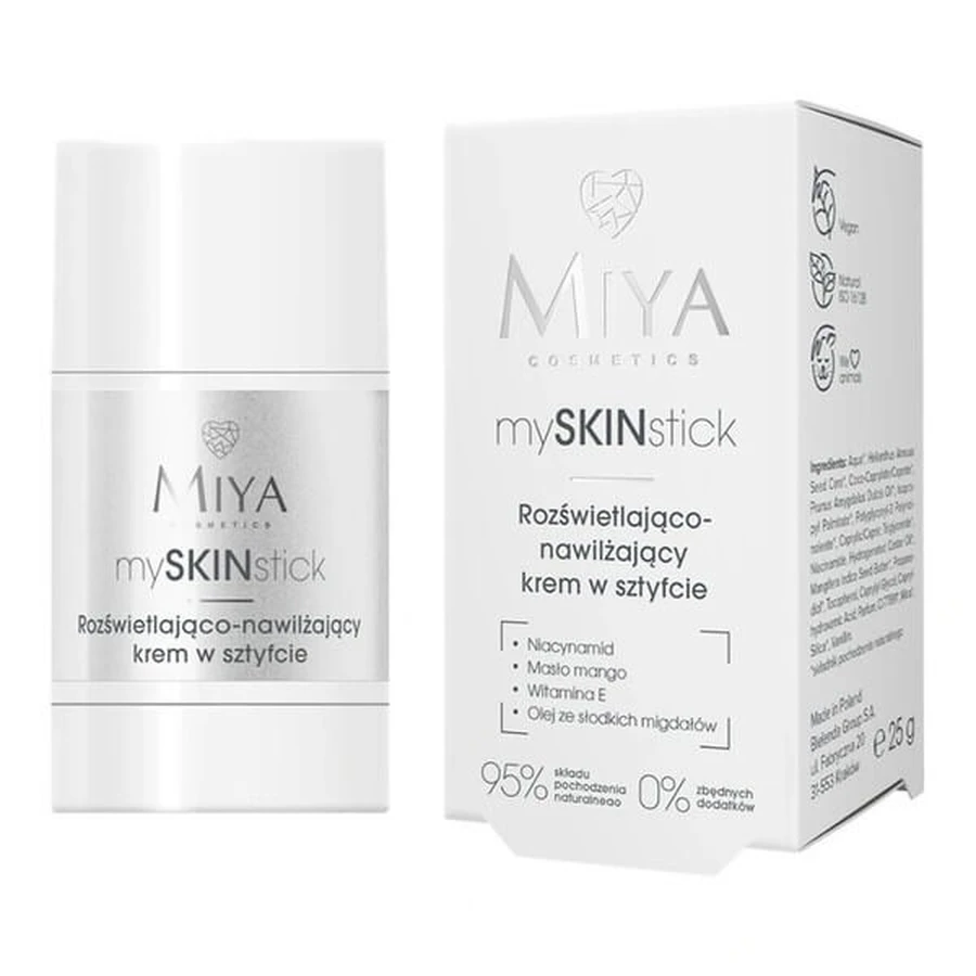 Miya Cosmetics mySKINstick, crema stick illuminante e idratante, 25 g