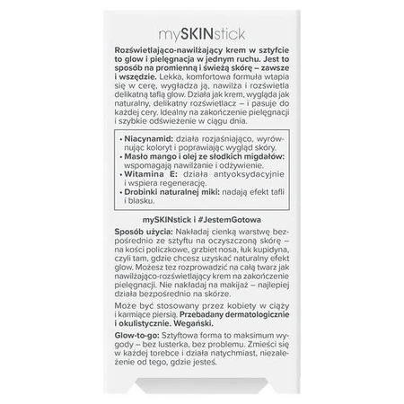 Miya Cosmetics mySKINstick, crema stick illuminante e idratante, 25 g