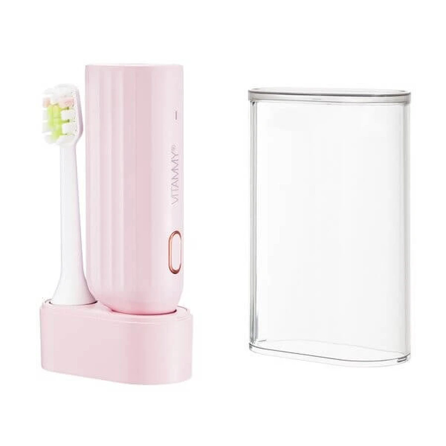 Vitammy Vivo, sonic toothbrush with case, pink color, 1 pc.