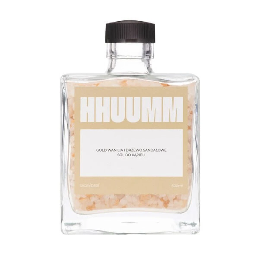 Hhuumm, Badesalz, Goldvanille und Sandelholz, 500 ml