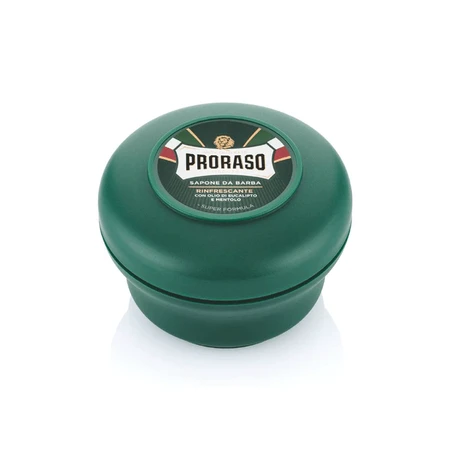Proraso Green, feuchtigkeitsspendende und schützende Rasierseife im Tiegel, 150 ml