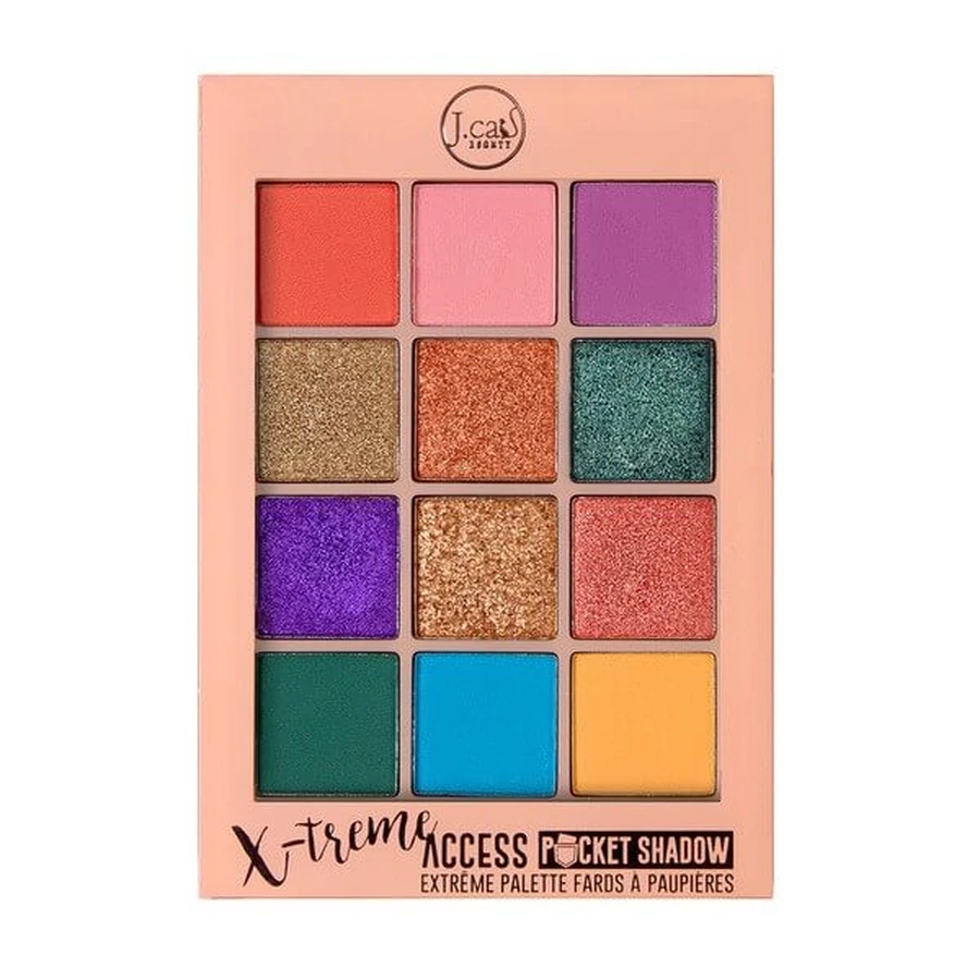 J.Cat Beauty X-Treme Access Pocket Shadow Palette 103, compact palette of 12 shadows, 10 g.