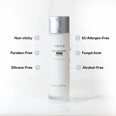 Tirtir Milk Skin Toner Light, leichtes Gesichtswasser, 150 ml