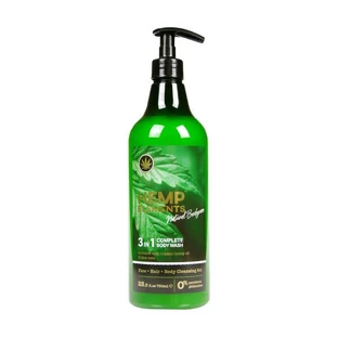 Hemp Elements, gel douche 3 en 1 avec huile de chanvre, 750 ml