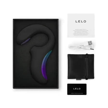 Lelo Enigma Double Sonic Stormy Black, vibrateur double sonique, 1 pc.