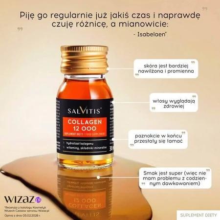 Salvitis Colágeno 12000, colágeno para beber, líquido, 30 ml