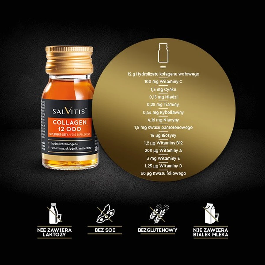 Salvitis Colágeno 12000, colágeno para beber, líquido, 30 ml