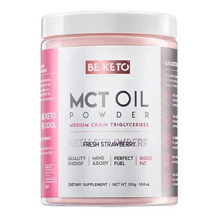 BeKeto, MCT-Ölpulver, frische Erdbeere, 300 g