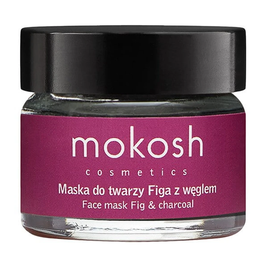 Mokosh, Smoothing and cleansing face mask, fig with carbon, 15 ml