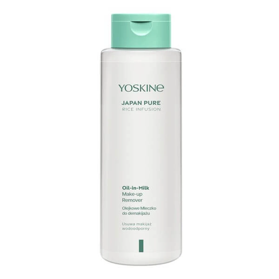 Yoskine Japan Pure Rice Infusion, gezichts- en oogmake-up remover milk, 400 ml
