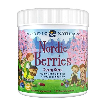 Nordic Berries Multivitamin, Cherry Berry, jelly beans, 120 pcs.