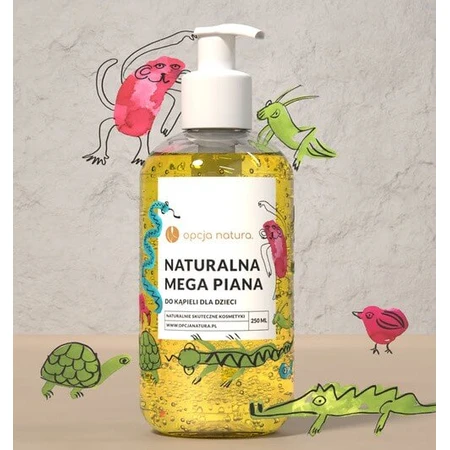 Opcja Natura, Natuurlijk Mega Badschuim voor kinderen, 250 ml