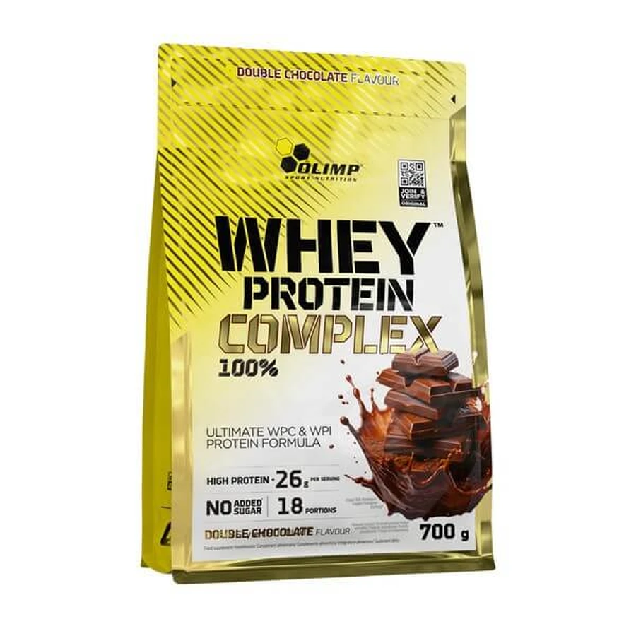 Olimp Whey Protein Complex 100%, powder, double chocolate, 700 g