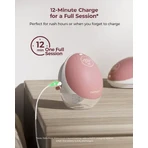 Momcozy M9, double breast pump, red color, 1 pc.