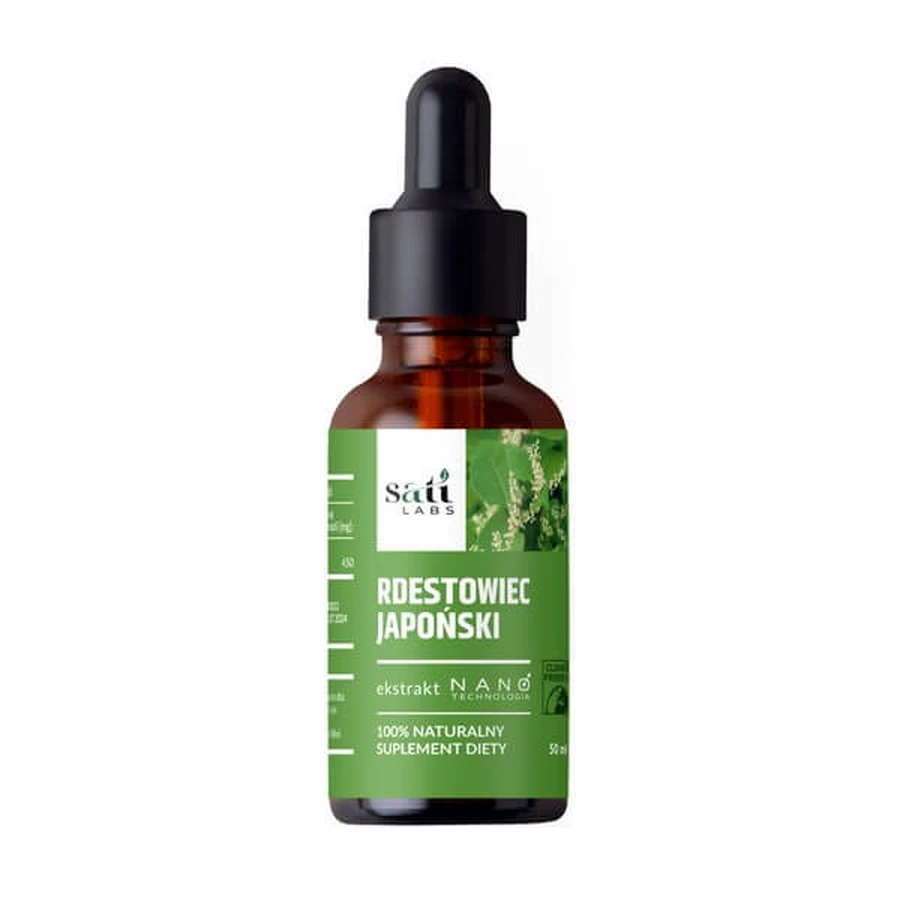 Sati Labs, Nano Rdestowiec japoński, krople, 50 ml: ceny i cechy