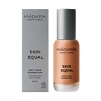 Madara Skin Equal, Soft Glow Foundation SPF15, base de maquillaje, Fudge 80, 30 ml.