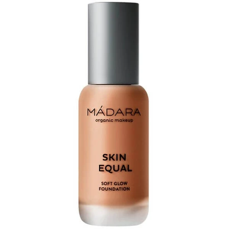 Madara Skin Equal, Soft Glow Foundation SPF15, base de maquillaje, Fudge 80, 30 ml.