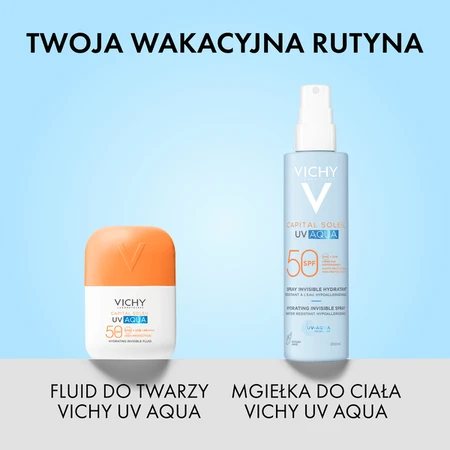 Vichy Capital Soleil UV-Aqua, SPF50 beschermende spray voor gezicht en lichaam, 200 ml