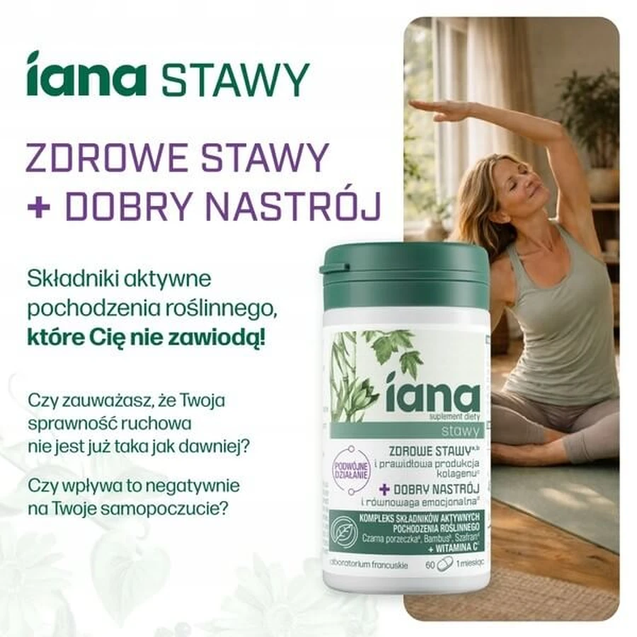 Iana Gewrichten Gezonde Gewrichten + Goede Stemming, tabletten, 60 stuks.